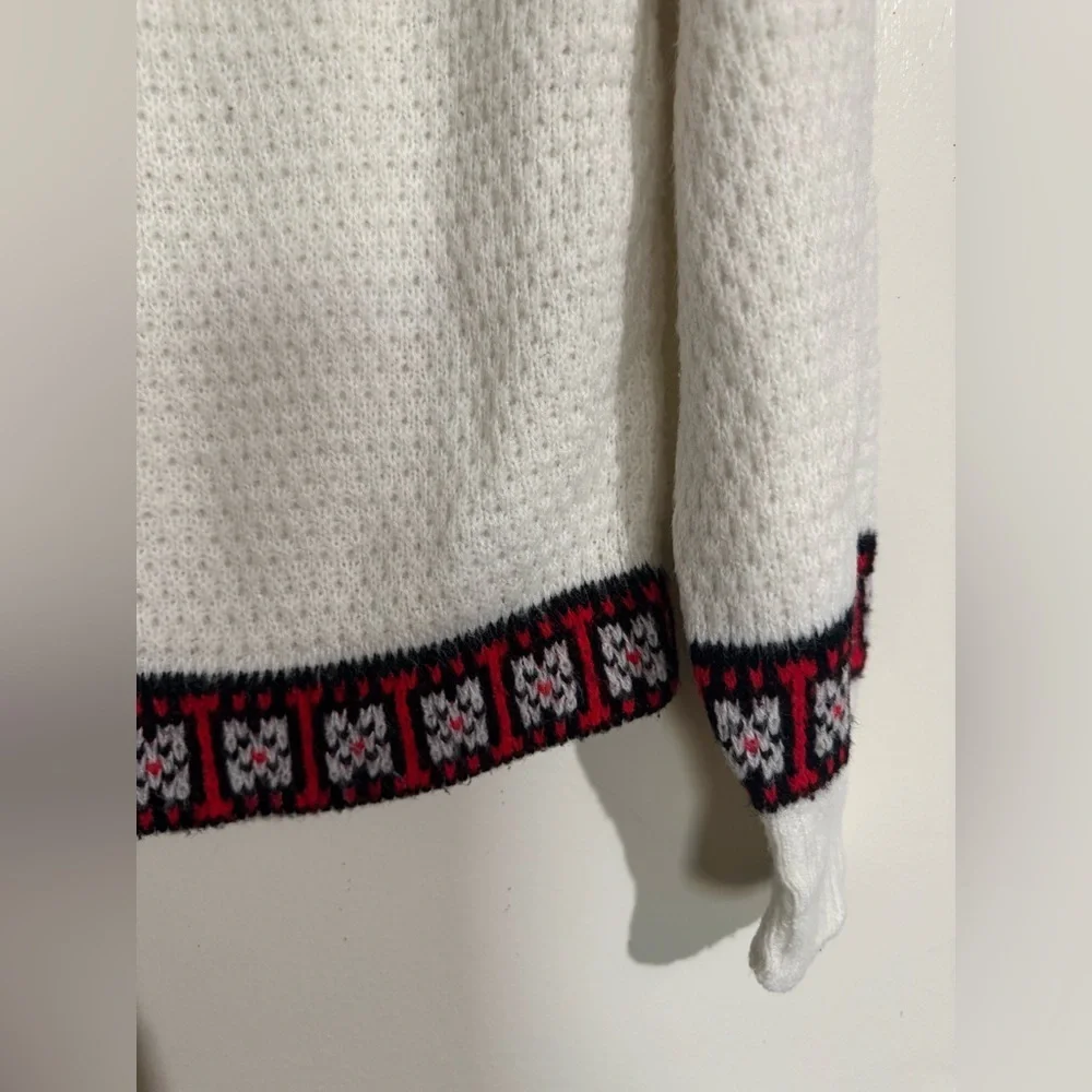 Robert Bruce Paul Mage Vintage Nordic Scandinavian Pattern Crewneck Sweater S
